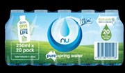 Nu Pure Spring Water Mini 250ml Carton 20