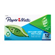 Liquid Paper 2149306 Correction Tape Dryline Grip Recycled Box 12