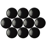 Quartet Magnetic Buttons 40mm Black Pack 10