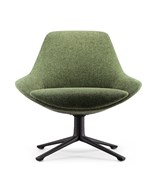 Lutie Club 4 Star Base Breakout Lounge Chair in Olive Fabric