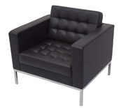 Venus Single Seater Tub Chair Black PU