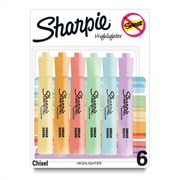 Sharpie 2157488 Tank Pastel Highlighter Assorted Wallet 6