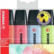 Stabilo Boss 7043 Highlighter Pastel Assorted Wlt4
