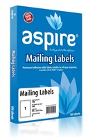Aspire A4 Printer Labels